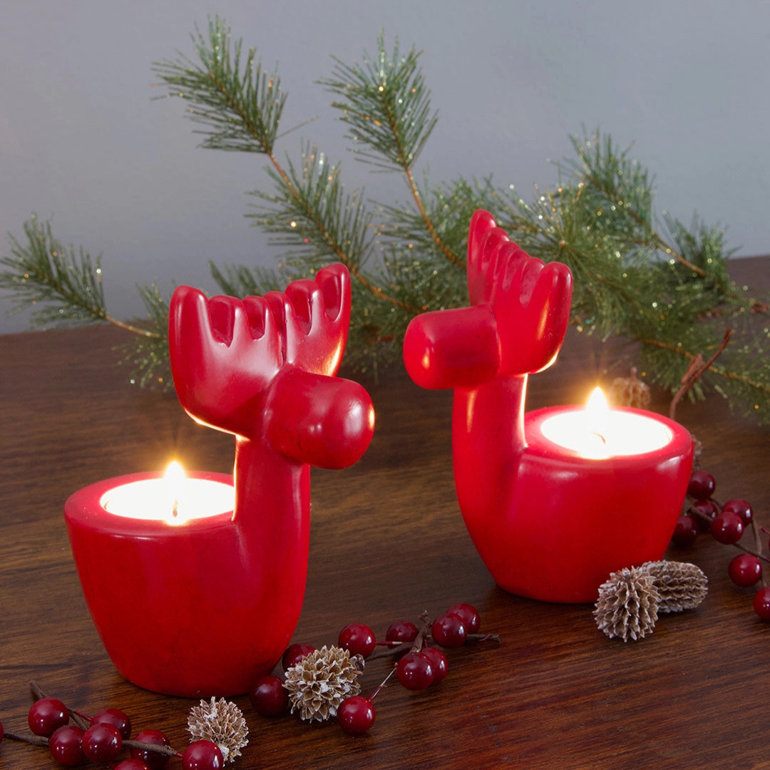 African Modern: Reindeer tealight