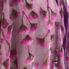 Sherit Levin: Devore Silk/Velvet Scarf, Floral Pink on Pink