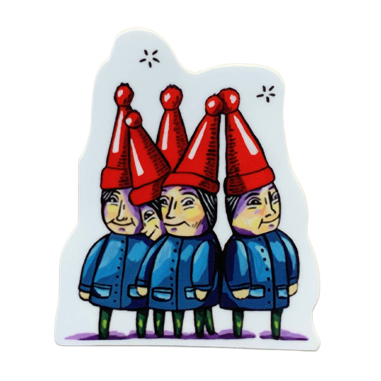 Cary Lane: Happy Gnomes Sticker