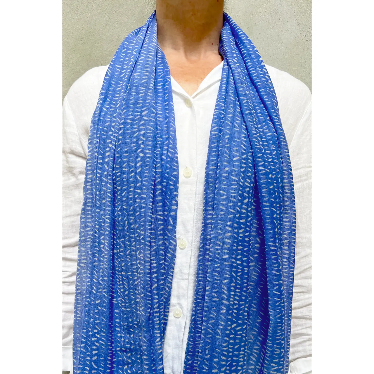 See Design: Wool Scarf, Stitch (Periwinkle)