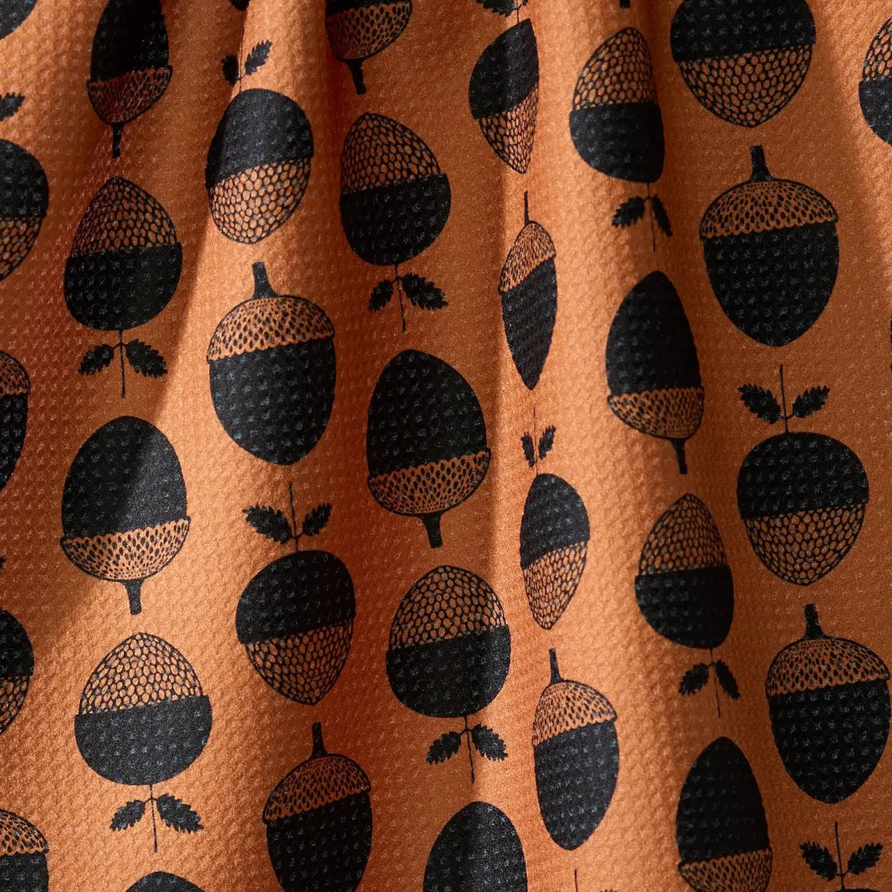 Geometry: Acorn Noir Tea Towel