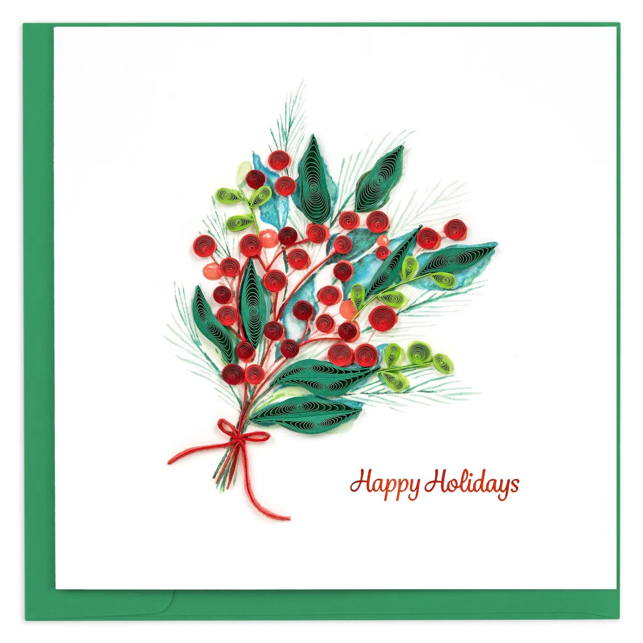 Quillling Card: Holly Berry Bunch
