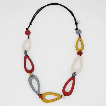 Sylca: Earthy Teardrop Necklace