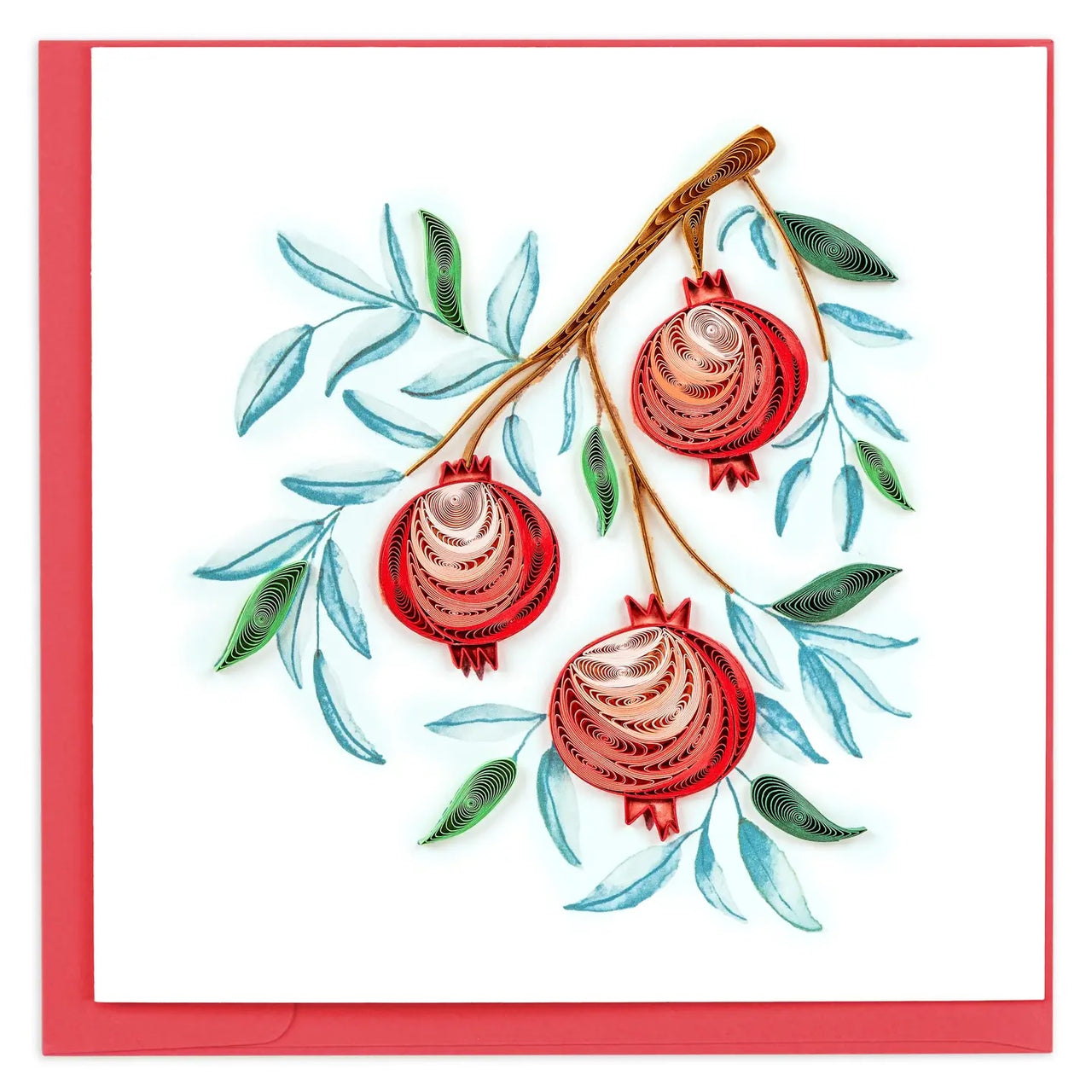 Quilling Card: Pomegranate Branch