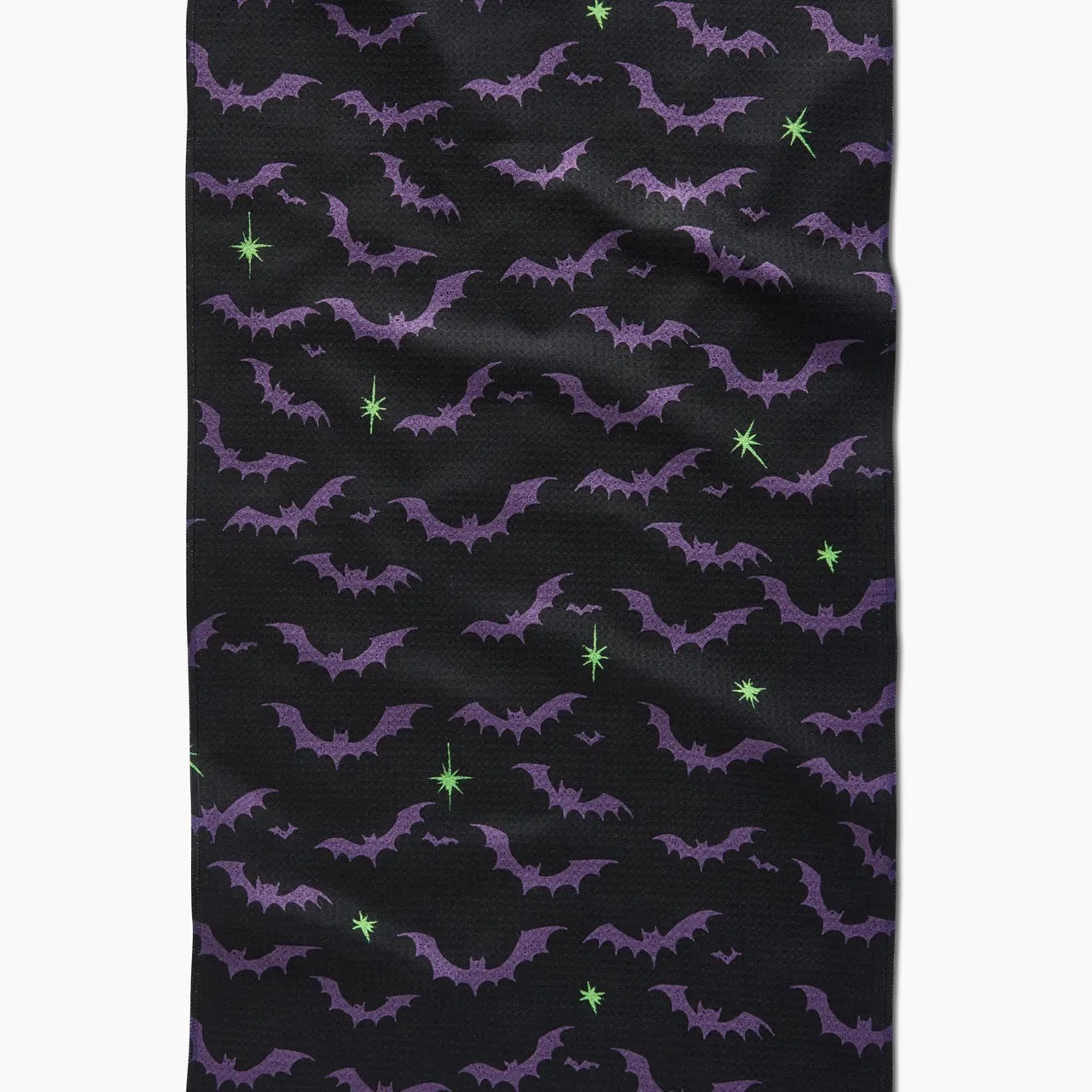 Geometry: Dark Night Bats Tea Towel