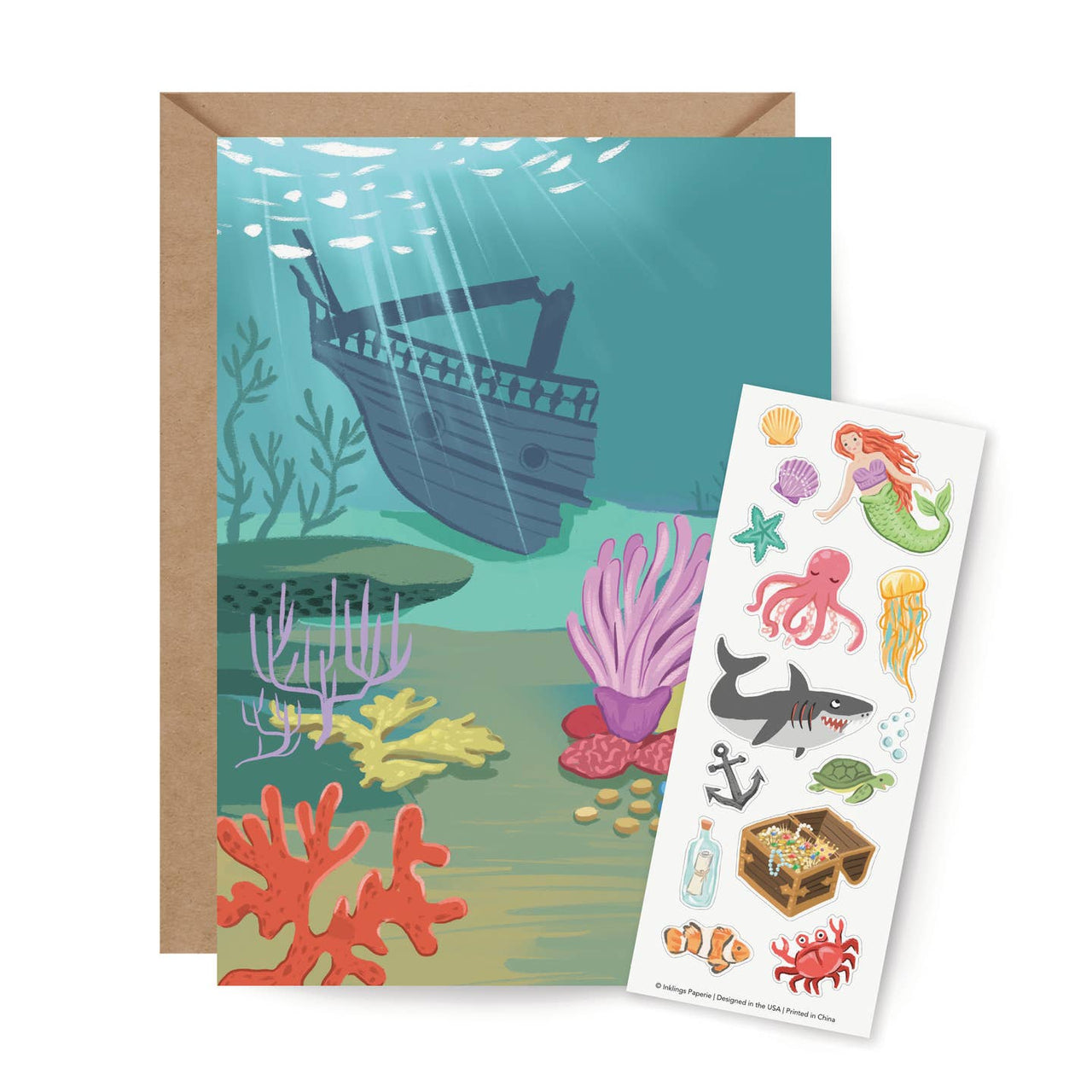 Inklings Paperie: Under the Sea Sticker Card