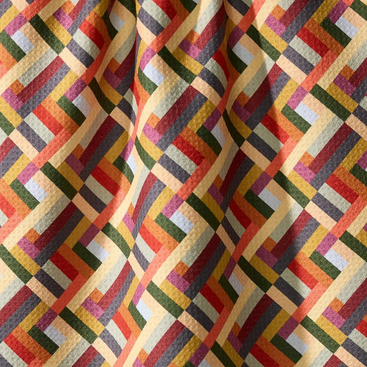 Geometry: Vivid Cascade Tea Towel