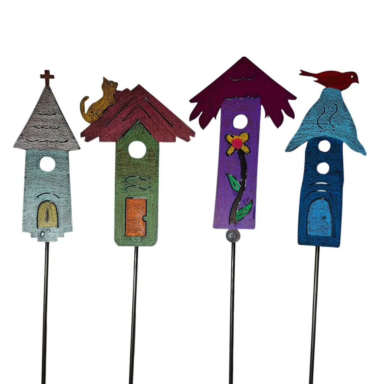 Whimsies: Bird House Plant Stake