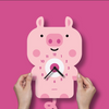 Popclox: Pig Pendulum Clock