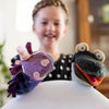 Cate & Levi: Hand Puppet, Dragon (fleece)
