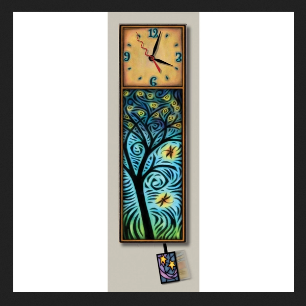 Macone Clay: Assorted Wood Art Clocks (Large)