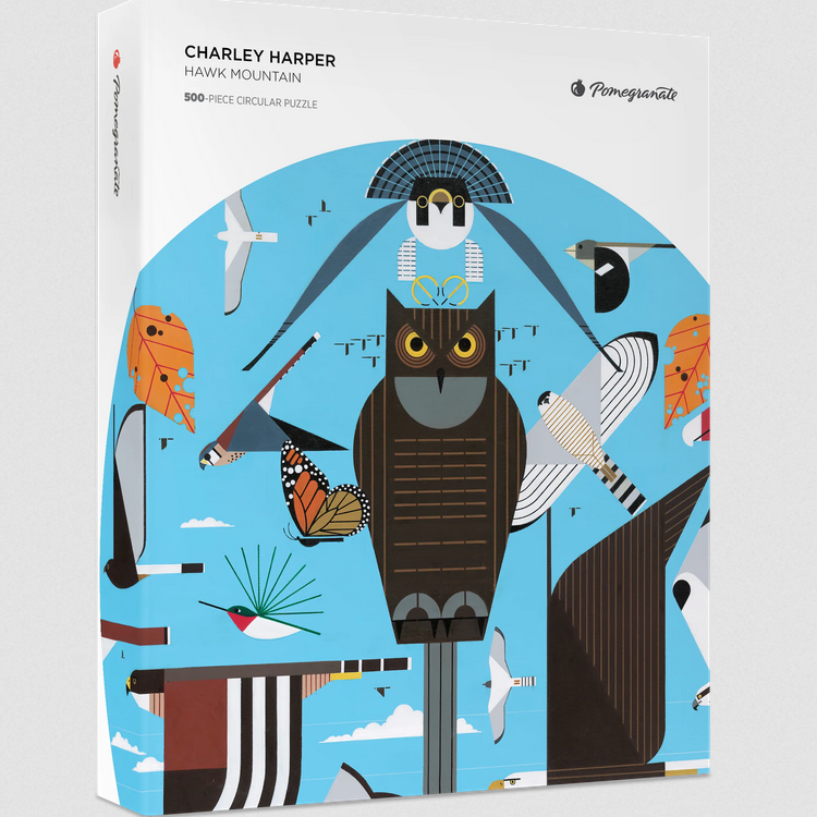 Pomegranate: Charley Harper "Hawk Mountain" 500pc puzzle