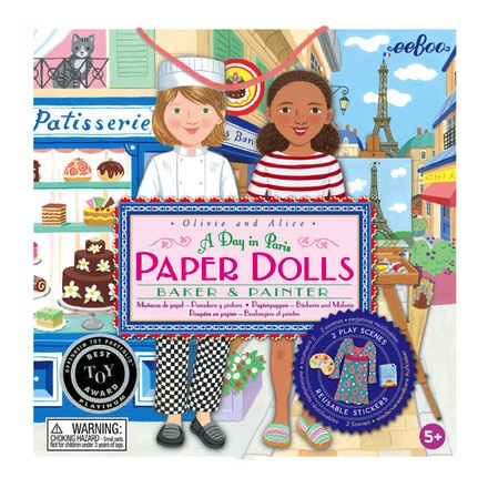 eeBoo: Baker & Painter Paper Dolls