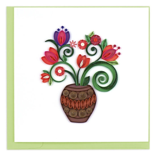Quilling Terracotta Bouquet Card