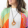 Sylca: Honeylight Double Circle Pendant