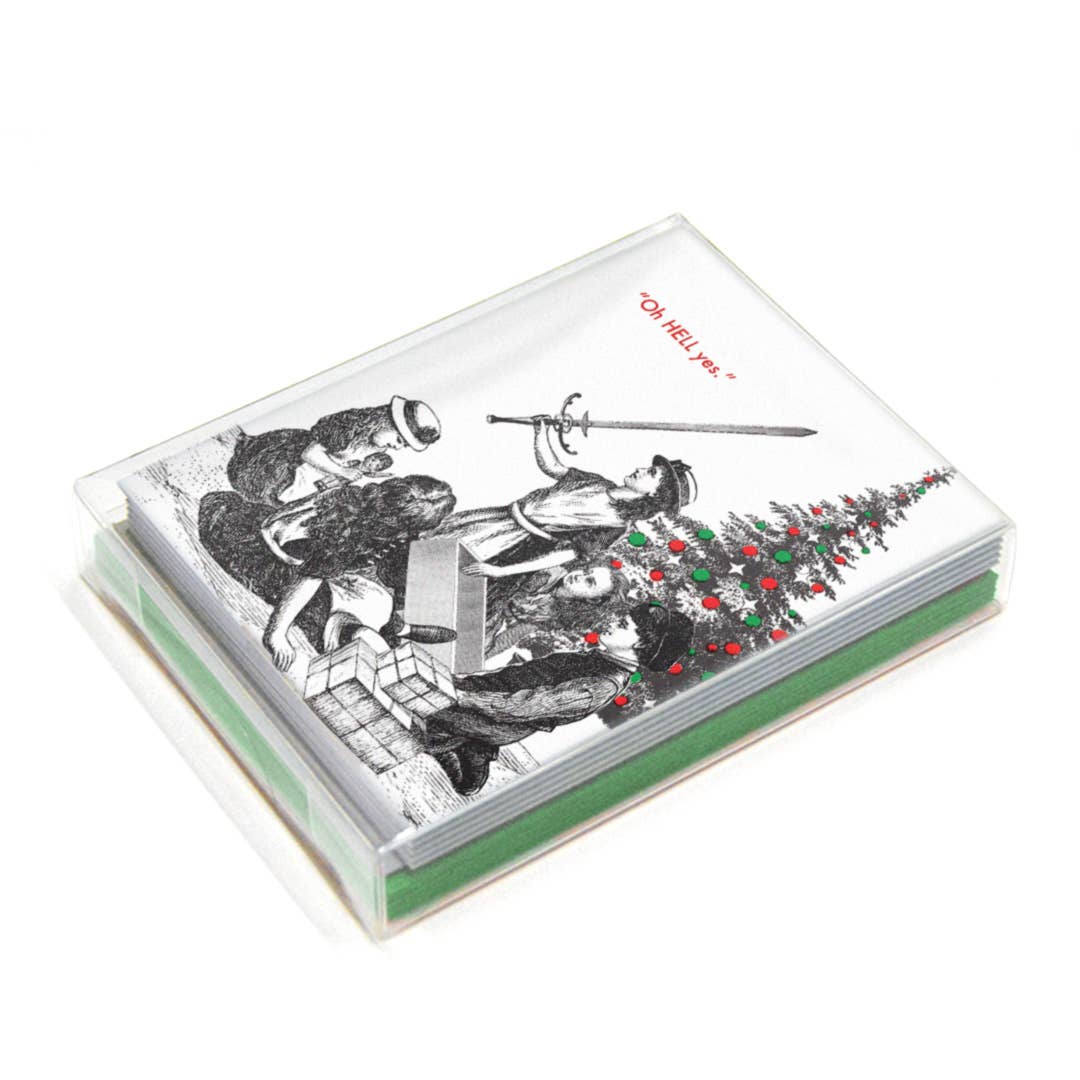 The Mincing Mockingbird: Christmas Sword Greeting Card Set