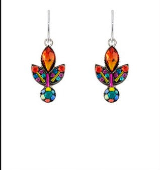 Firefly: Botanical Leaf Earrings, multi (E215)