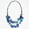 Sylca: Colorburst Confetti Necklace, Blues
