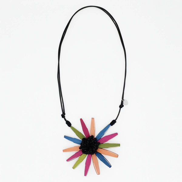 Sylca: Amaya Flower Necklace, Brights