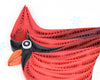 Quilling Card: Snowy Cardinal