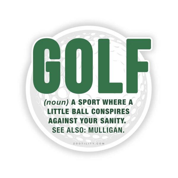 Zootility: Golf Sticker
