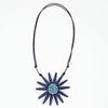 Sylca: Amaya Flower Necklace, Navy