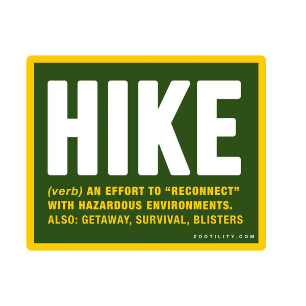 Zootility: Mountains Sticker, Hike