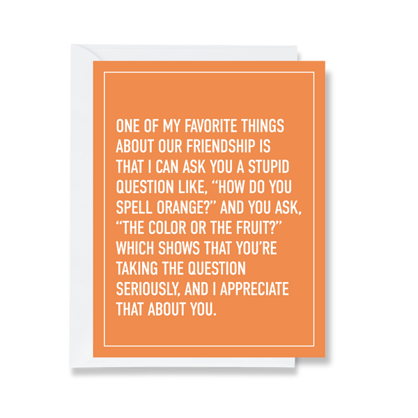Ink & Attittude: How Do You Spell Orange?