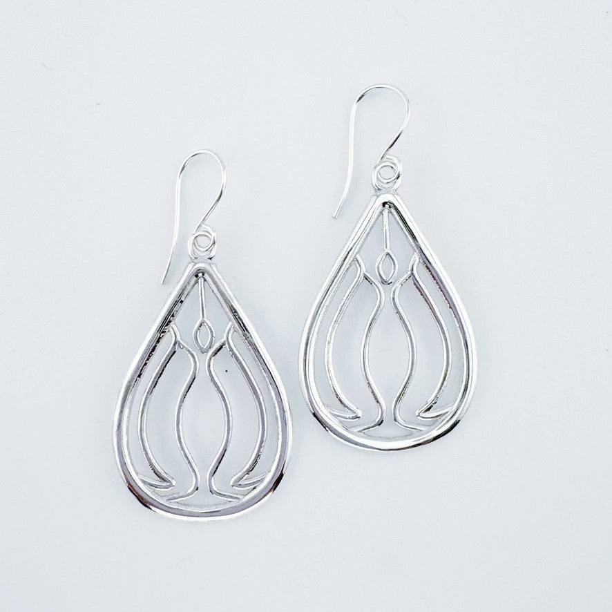 Jolica: Elements Earrings, Silver