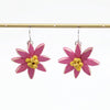 Sylca: Amaya Flower Earrings, Pink