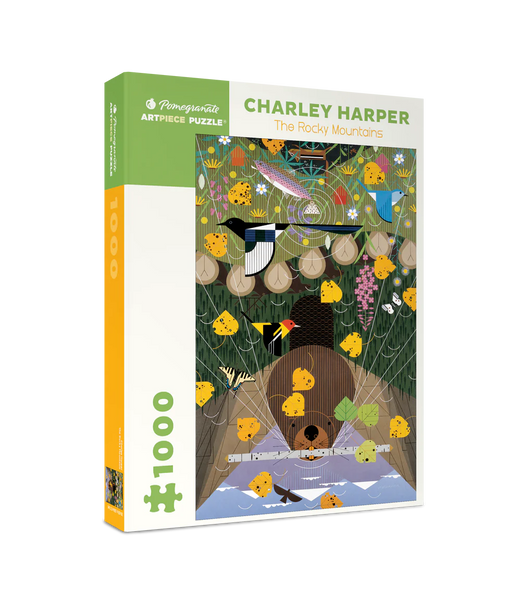 Pomegranate: Charley Harper: The Rocky Mountains 1000- Piece Jigsaw Puzzle