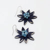 Sylca: Amaya Flower Earrings, Navy