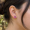 Susan Rodgers: Talon Earrings, Pink Sapphire