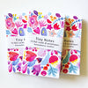 Honeyberry: Pink & Red Flowers Tiny Notes