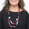 Sylca: Soran Red Mixed Bead Necklace