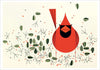 Pomegranate: Charley Harper Cardinals Boxed Notecard Assortment