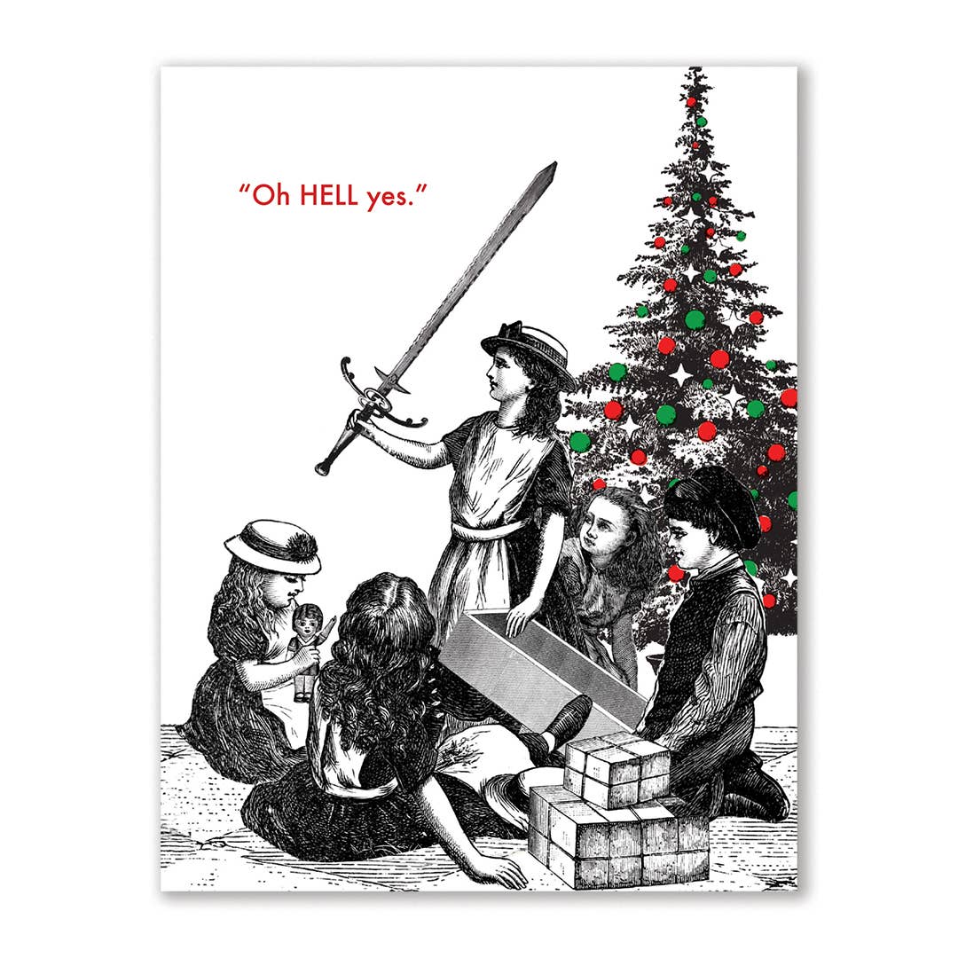 The Mincing Mockingbird: Christmas Sword Greeting Card Set