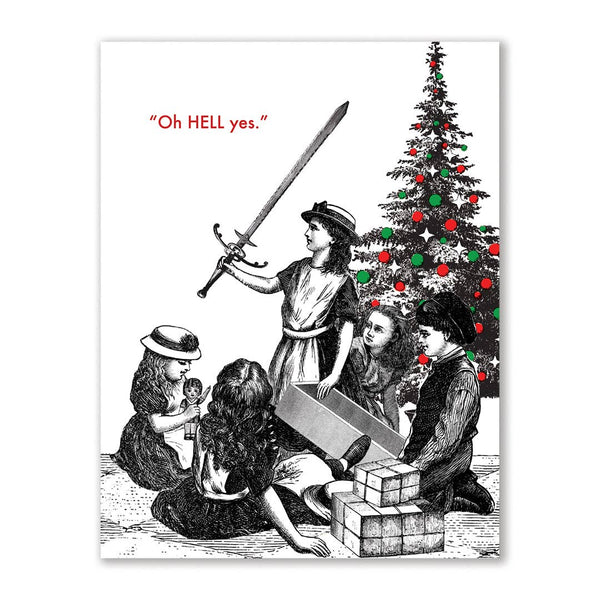 The Mincing Mockingbird: Christmas Sword Greeting Card Set