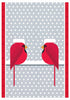 Pomegranate: Charley Harper: Cool Cardinals Holiday Card Assortment