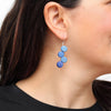 Sylca: Eva Earrings, Blue Ombre