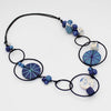 Sylca: Blue Hayden Disk Necklace