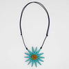 Sylca: Amaya Flower Necklace, Teal