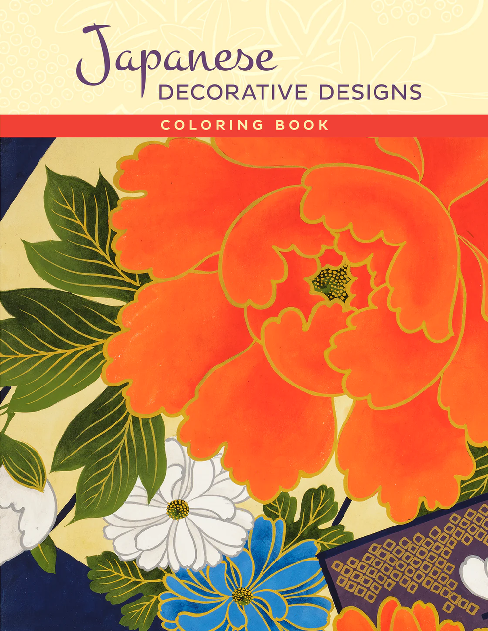 Pomegranate: Japanese Decorative Designs Coloring Book