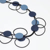 Sylca: Coastal Waves Leather Loop Necklace