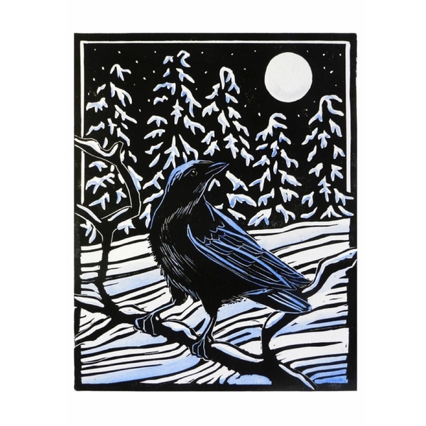 Pomegranate: Molly Hashimoto “Crow and Moon” boxed cards