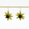 Sylca: Amaya Flower Earrings, Lime