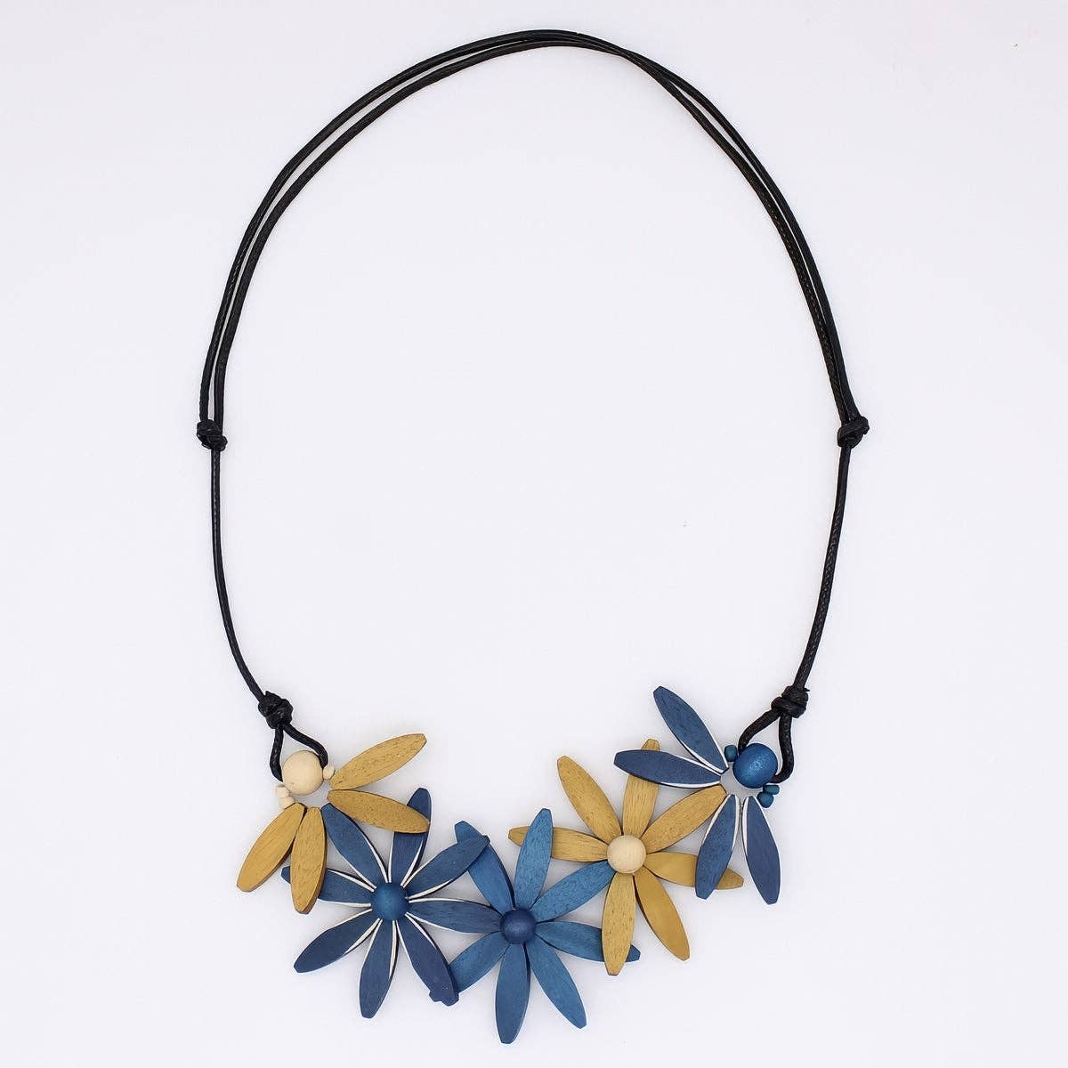Sylca: Garland Nectar Necklace, Blue