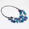 Sylca: Colorburst Confetti Necklace, Blues