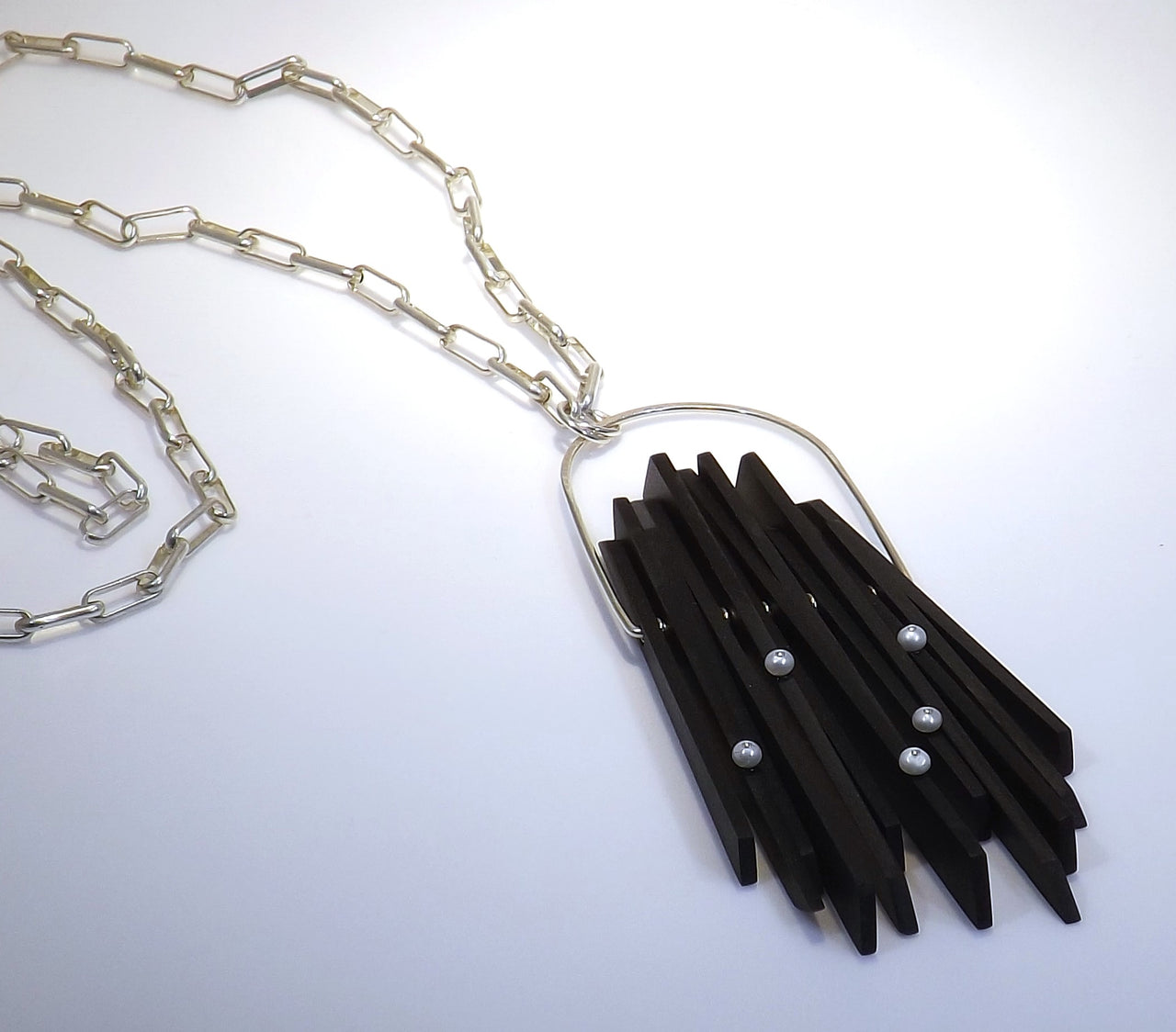 Inteplei: Spike w/ Pearls Necklace
