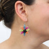 Sylca: Amaya Flower Earrings, Brights